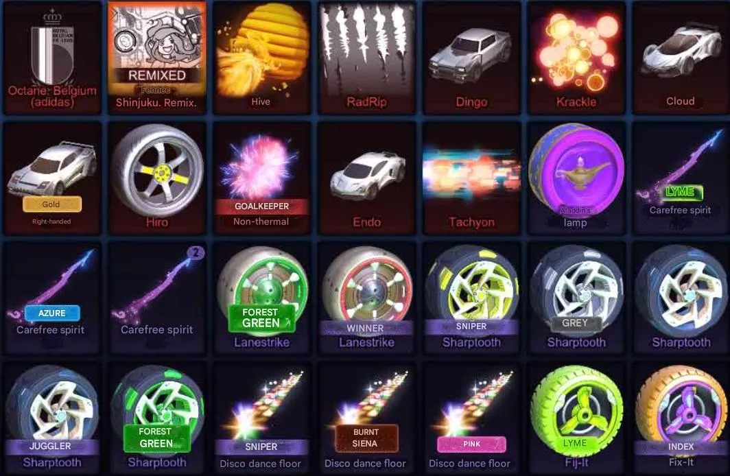 RL981 //Dingo + Octane Belgium + Zomba + Electroshock + Liquid Gold + Chainsaw Set (K)