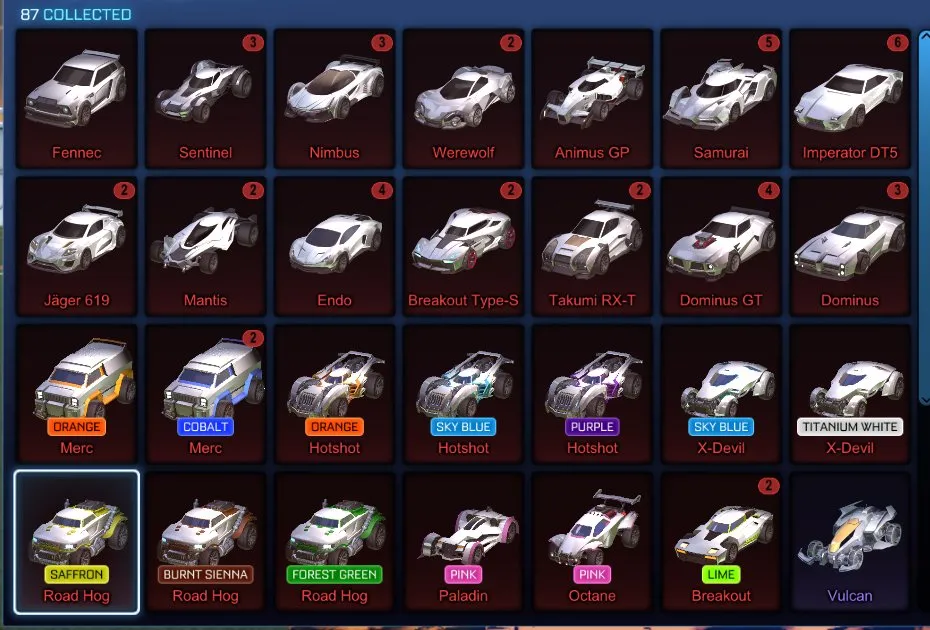 STOCK663 //Fennec Account with 44 Black Markets, 137 Exotic, 236 Import, Painted Merc/Hotshot/X-Devil (K)