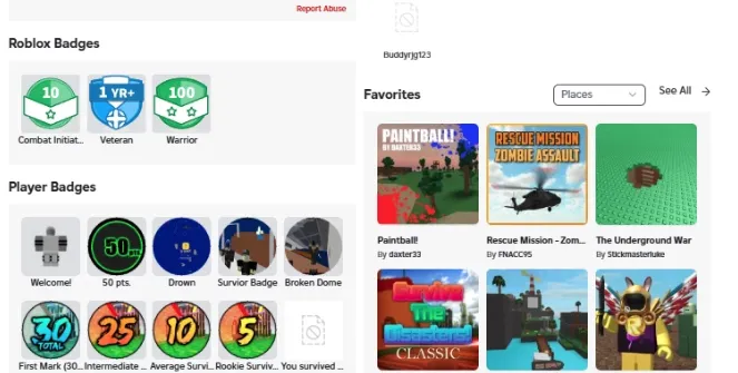 RBL2778 //Old 2012 Account With Rare Classic Badges (K)