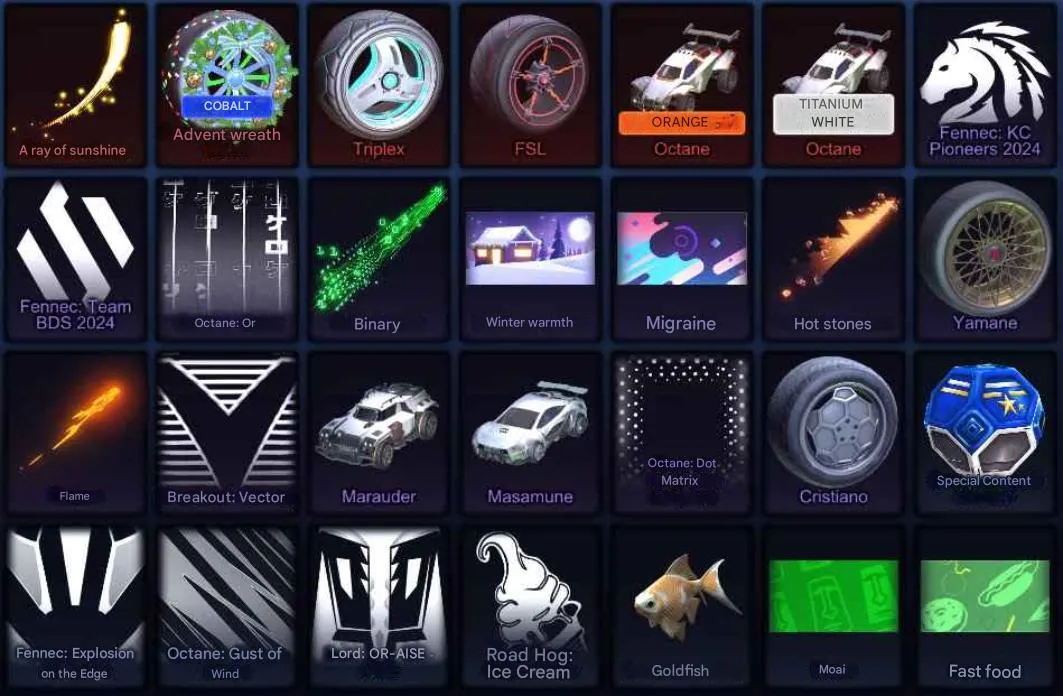 RL996 //Fennec | Titanium White Octane | Titanium White Dominus: Neon | Hatsune Miku Items | Season 17 Rewards (K)