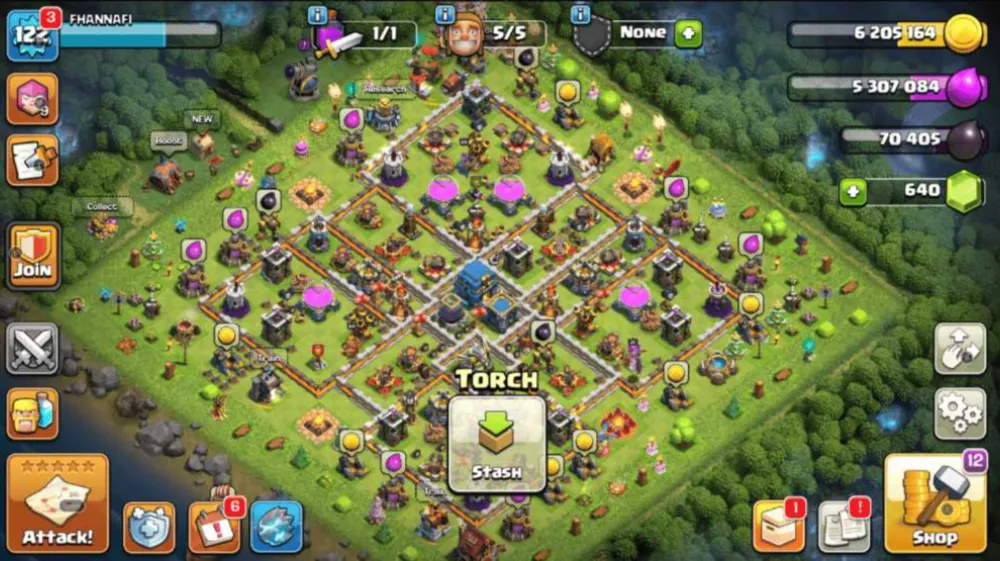 TH12 🔥 King 56 | Queen 51 | Warden 34 | Strong Defenses | High Troops & Spells | Lv12 Walls | BH6 | +640 GEMS | Instant Delivery