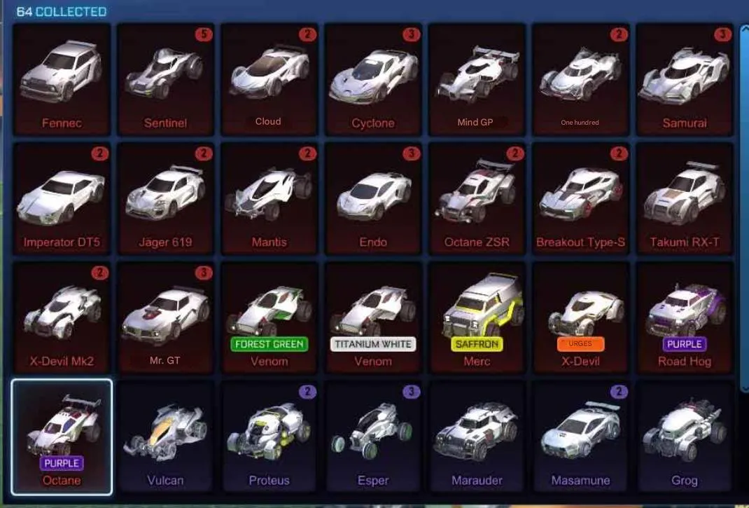 STOCK813 //Fennec Main Account with 25+ Black Markets, Titanium White Venom, Forest Green Venom, Purple Octane (K)
