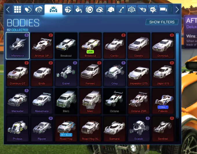 STOCK979 //Fennec Octane Breakout Dominus with 30+ Cars 20+ Boosts Liquid Gold Future Fashion Helix Toppaint Neo-Thermal (K)
