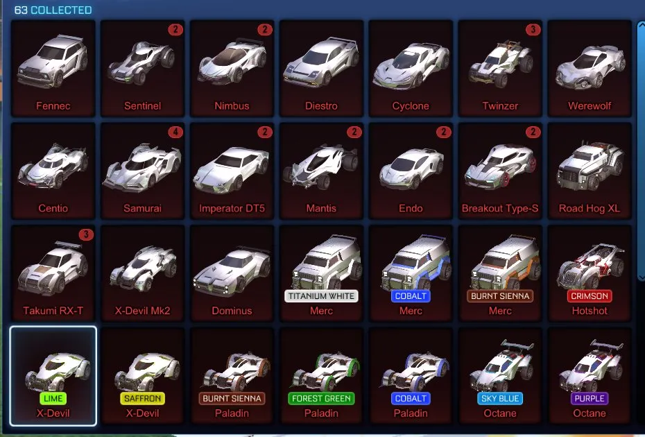STOCK727 //ACC with Fennec, Titanium White Merc, Dominus, 250+ Black Markets / Exotics / Imports (K)