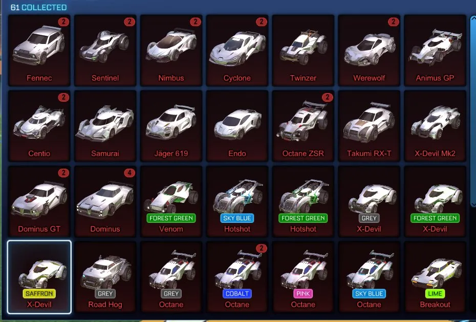 STOCK763 // Fennec, 60+ Cars, 26 Black Markets, Exotic & Import Wheels, Dissolver, Mainframe, Dueling Dragons (K)