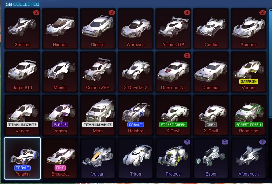 STOCK738 //Dominus Mantis Titanium White Venom 200+ Black Markets Exotics Imports (K)