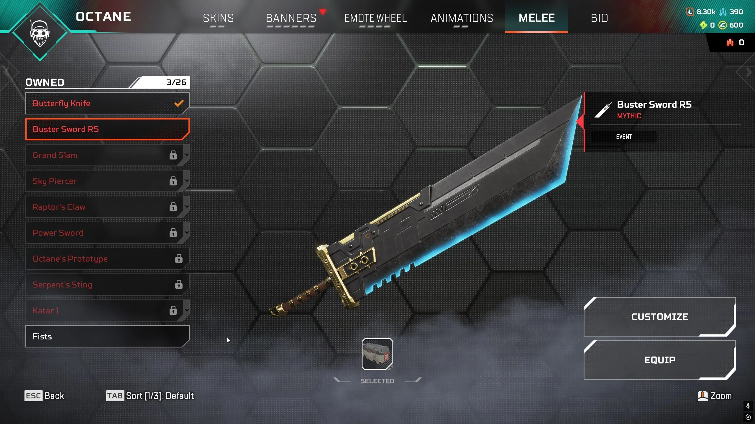 AP440 //159 LVL, Silver, 6 Relics, Octane + Revenant + Bloodhound Heirlooms, 257 Legendary Items, 20 (K)