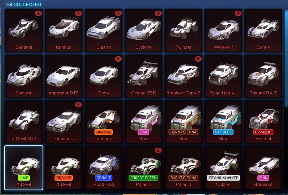 STOCK776 //TW Octane, 25+ Black Markets, 35+ Cars, Painted Flamethrower, Dominus, Mainframe, Dueling Dragons (K)