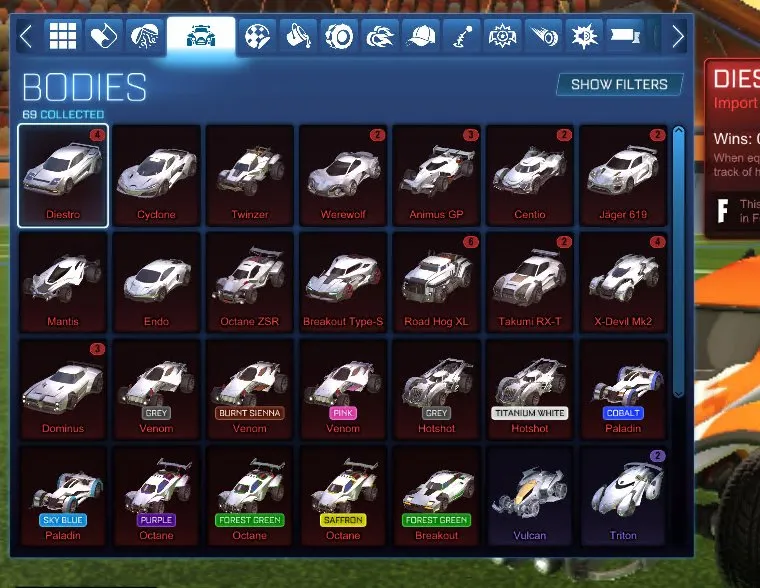 STOCK768 //ACC with Dominus, Mantis, 250+ Black Markets / Exotics / Imports, Titanium White & Colored Bodies(K)