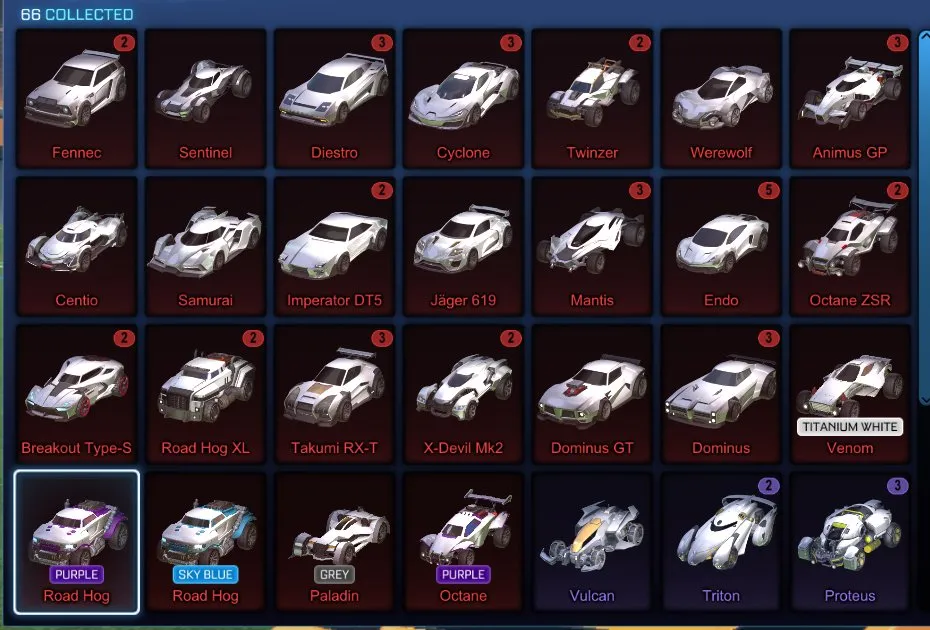 STOCK750 //ACC with Fennec, 66 Cars, 20 Black Markets, Painted Road Hog & NeYoYo, Reactor, Pyrrhos (K)
