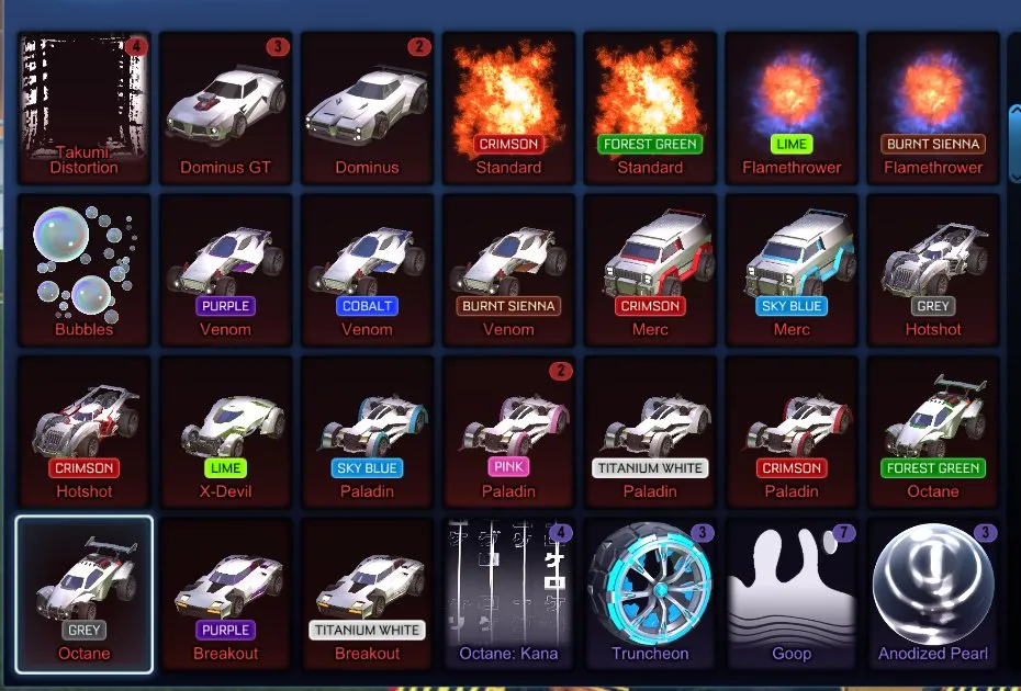 STOCK644 //ACC with Dominus, Scarab, Anodized Pearl, 35+ Black Markets, Painted Octane/Paladin/Breakout, Many Decals (K)