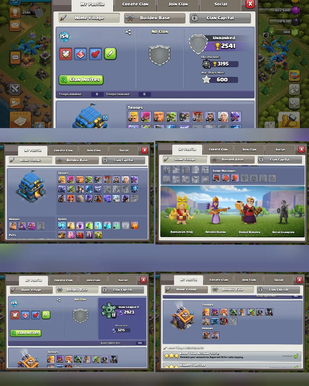 C023 TH12 PIXEL SCENERY - XP154 - 364 GEMS - CN 500 GEMS - BK54 SKIN PIXEL KING - AQ53 SKIN JUNGLE