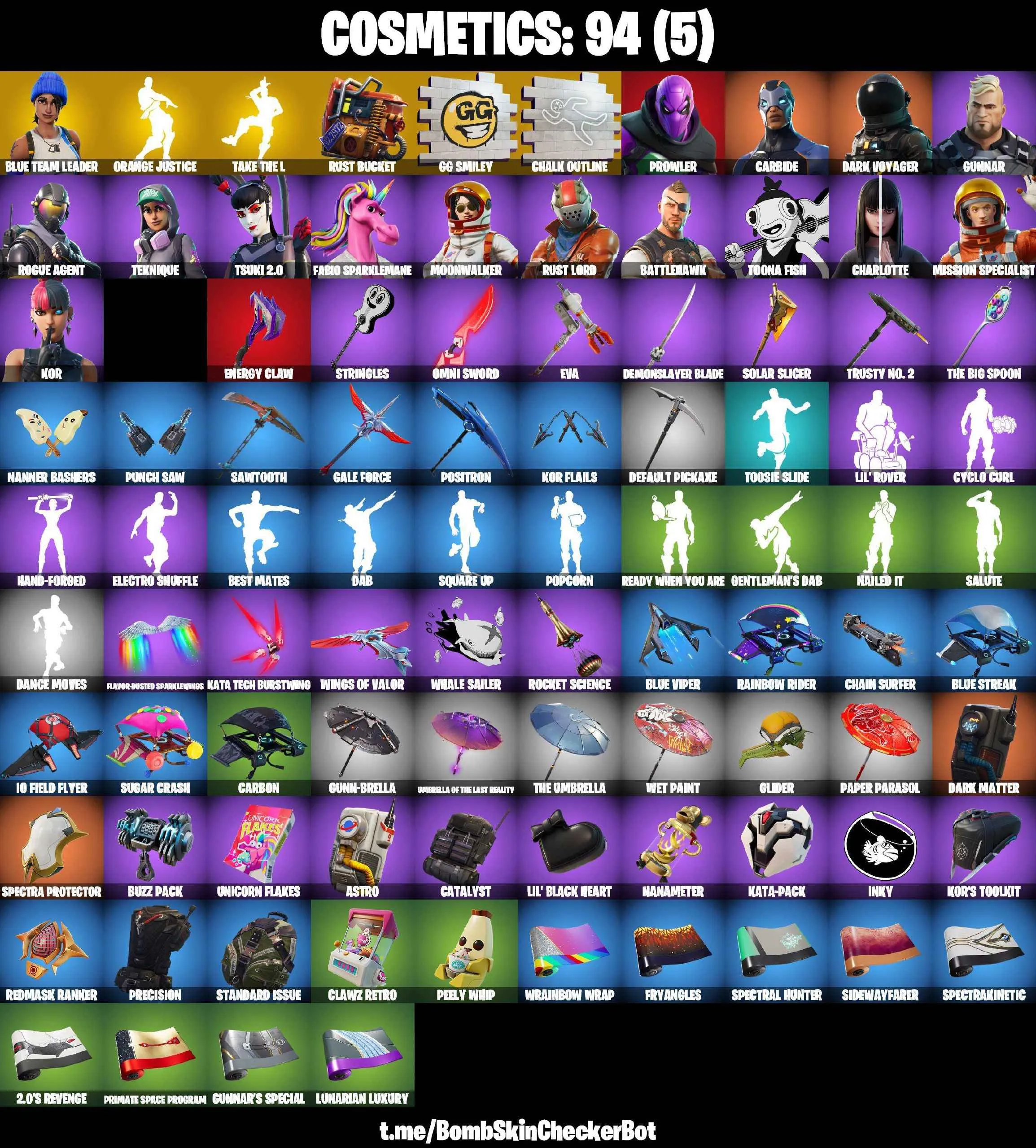 ❤️17 SKINS❤️TAKE THE L❤️ORANGE JUSTICE❤️CHARLOTTE❤️KOR❤️TSUKI 2.0❤️BLUE TEAM LEADER❤️TOONA FISH❤️ROGUE AGENT❤️TEKNIQUE❤️RUST BUCEKT❤️CAN PLAY ON PSN❤️XBOX❤️PC❤️NINTENDO❤️MOBILE❤️400 VBUCKS❤️FULL EMAIL ACCESS❤️