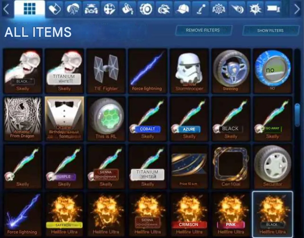 STOCK940 //ROCKET LEAGUE EG PC x3 Fennec Corvette S20 GC REWARD 900+ Items 948 LVL Priest Firebird Astra Rocket Raccoon (K)