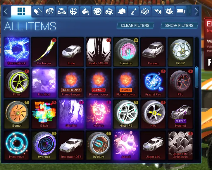 STOCK922 //Fennec Dominus 200+ BMs Exotics Imports Black Market Wheels Bodies Boosts Paints (K)