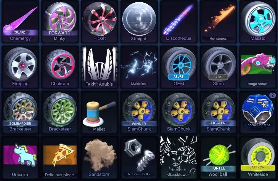 RL975 //Porsche 911 GT3 RS, Octane Anakin, Miku Set, Ninja Turtles, Rare Wheels & Effects, Level 109 (K)