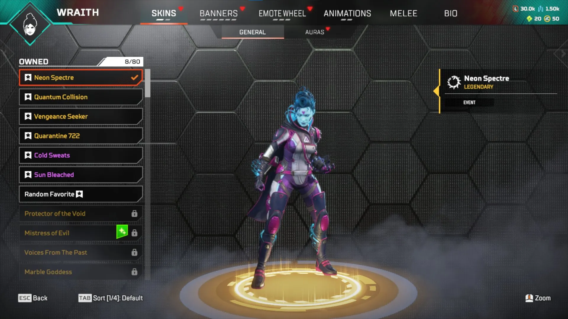 AP481 //Relic of the Wraith | Wraith Heirloom | Neon Spectre, Quantum Collision (K)