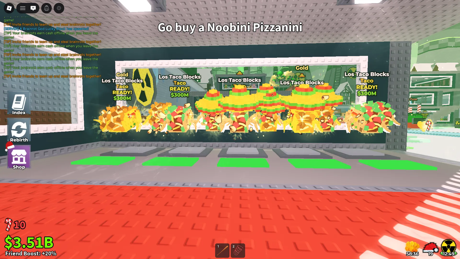 Steal a Brainrot⭐️Roblox Account🌮10xitems Los Taco Lucky Blocks⭐Unverified Mail 🚀 instant Delivrey