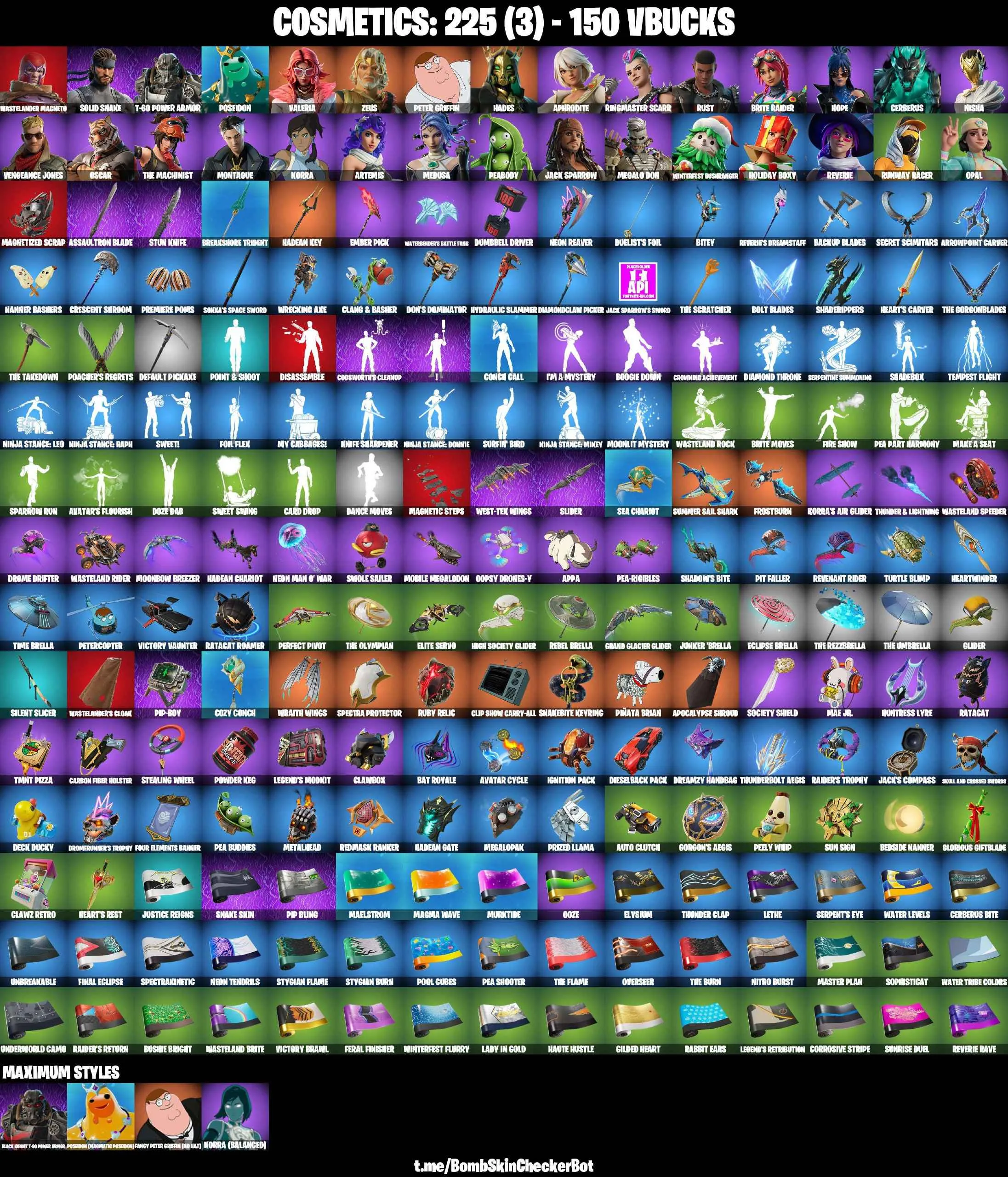 ❤️30 SKINS❤️REVERIE❤️ARTEMIS❤️HOPE❤️OPAL❤️RUNWAY RACER❤️APHRODITE❤️MEDUSA❤️ZEUS❤️NISHA❤️OSCAR❤️PETER GRIFFIN(MAX)❤️KORRA(MAX)❤️PEELY WHIP❤️CAN PLAY ON PSN❤️XBOX❤️PC❤️NINTENDO❤️MOBILE❤️150 VBUCKS❤️FULL EMAIL ACCESS❤️