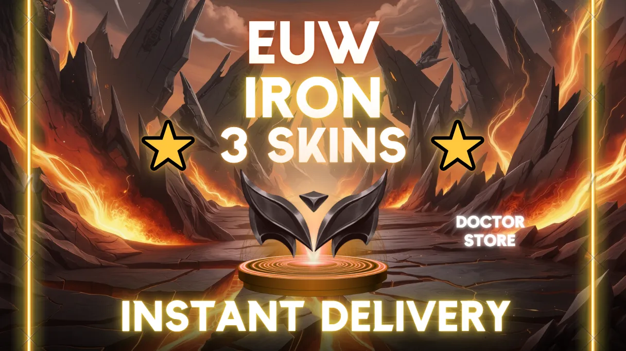 🌎 EUW 💎 IRON ✅ 3 SKINS ✅ SKT T1 EKKO ✅ 23 CHAMPIONS ❤️ SAFE ACCOUNT❤️ INSTANT DELIVERY 🚀 TRUSTED SELLER