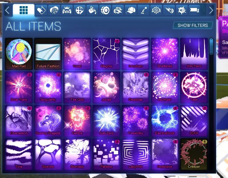 STOCK573 //Fennec, Dominus, Titanium White Standard, 43 Black Markets, 91 Painted Cars