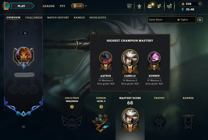 S14-1 Diamond 4 69%WR🔥Now Unranked Handleveled💎25K BE + 350RP⭐Name Changeable🔓Unverified Email✅Lifetime Ownership Guarantee