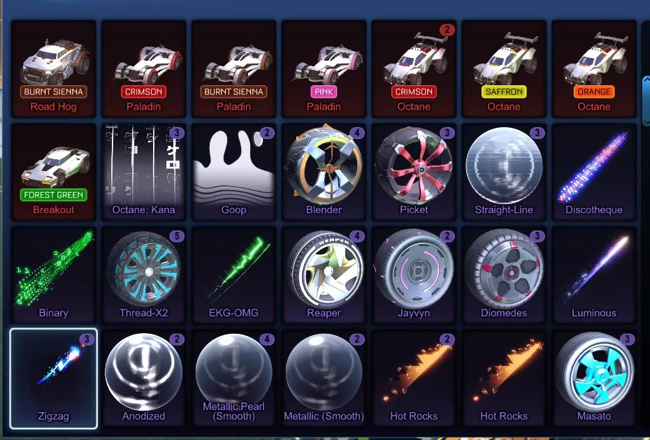 STOCK615 //Fennec, Over 350 Import, Black Market, Exotic Items – 47 Black Market, Titanium White Merc, Special Painted Cars (K)