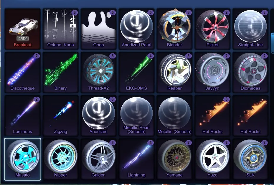 STOCK627 //Black Market 45 BM Decals Acc with Endo, Mantis, Octane ZSR, Cyclone, Werewolf, Animus GP, Centio (K)