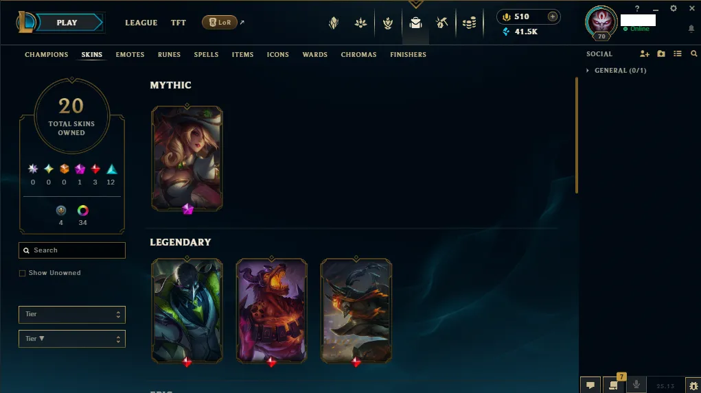 🏆EUW New Season ⌛HandMade⌛ Diamond 2 🚀  level 70⌛50 Champ 💯+20 SKIN  ❤️ Recovery Info✅unverified Email🚀 