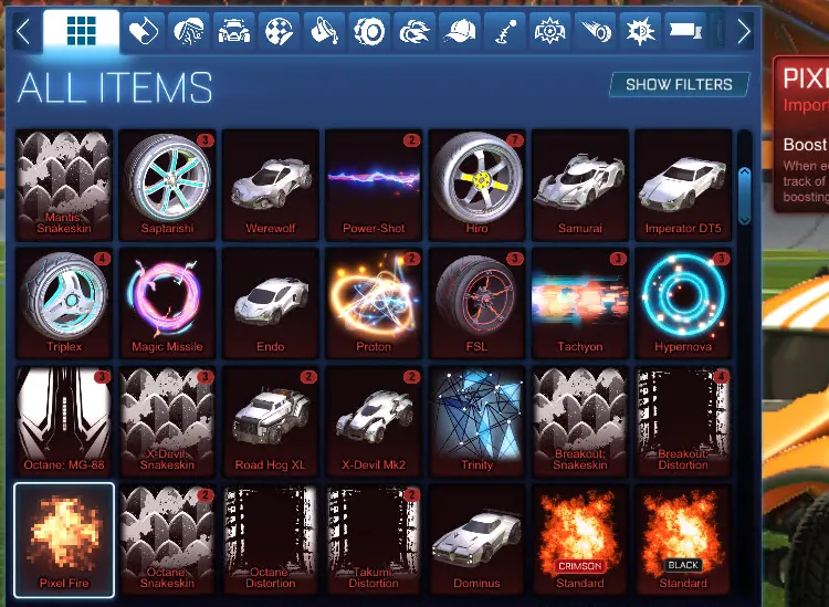 STOCK925 //Fennec + Black Standard Boost + 30+ Cars + Import & Exotic Items Loaded (K)