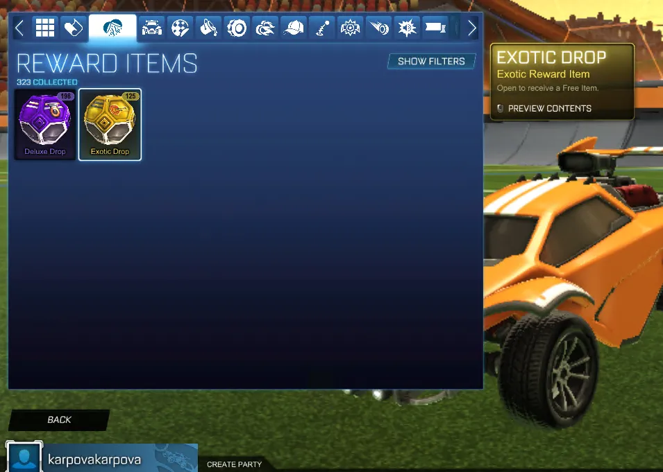 STOCK857 // Fennec 35+ Cars Black TW Standard Boost 300+ Chests Octane Breakout Dominus + All Items Bodies (K)