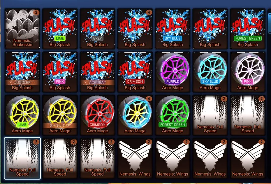 STOCK770 //Titanium White & Painted Nemesis, TW Octane, Fennec, TW Tactical Nuke, Big Splash, Dueling Dragons(K)