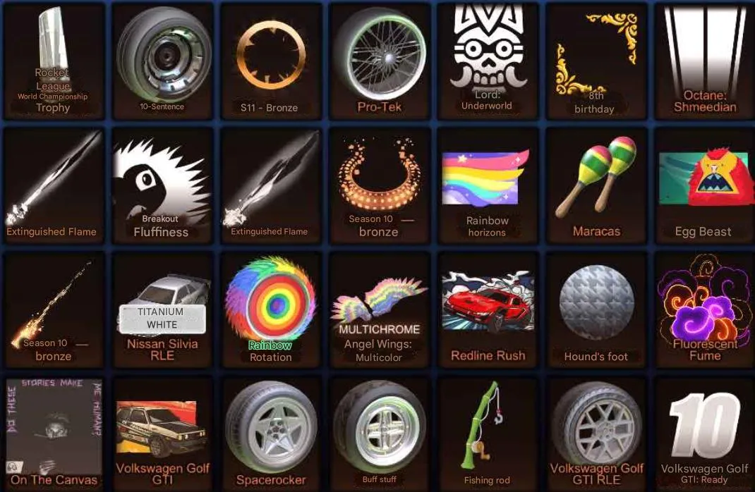 STOCK955 //Fennec Black, TW Dominus, TW Silvia, Volkswagen Golf, 8 Black Markets, Huge Miku & Star Wars Inventory, Level 458 (K)