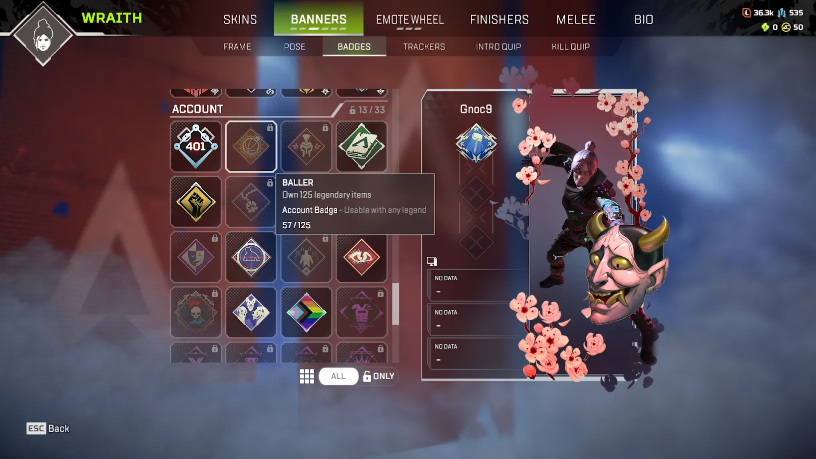 AP443 //APEX027 - Level 401 - Cobalt Katar Heirloom (Upgrade) - 57 Legendary Items - Metal Craft 535 - Token 36,300 - (K)