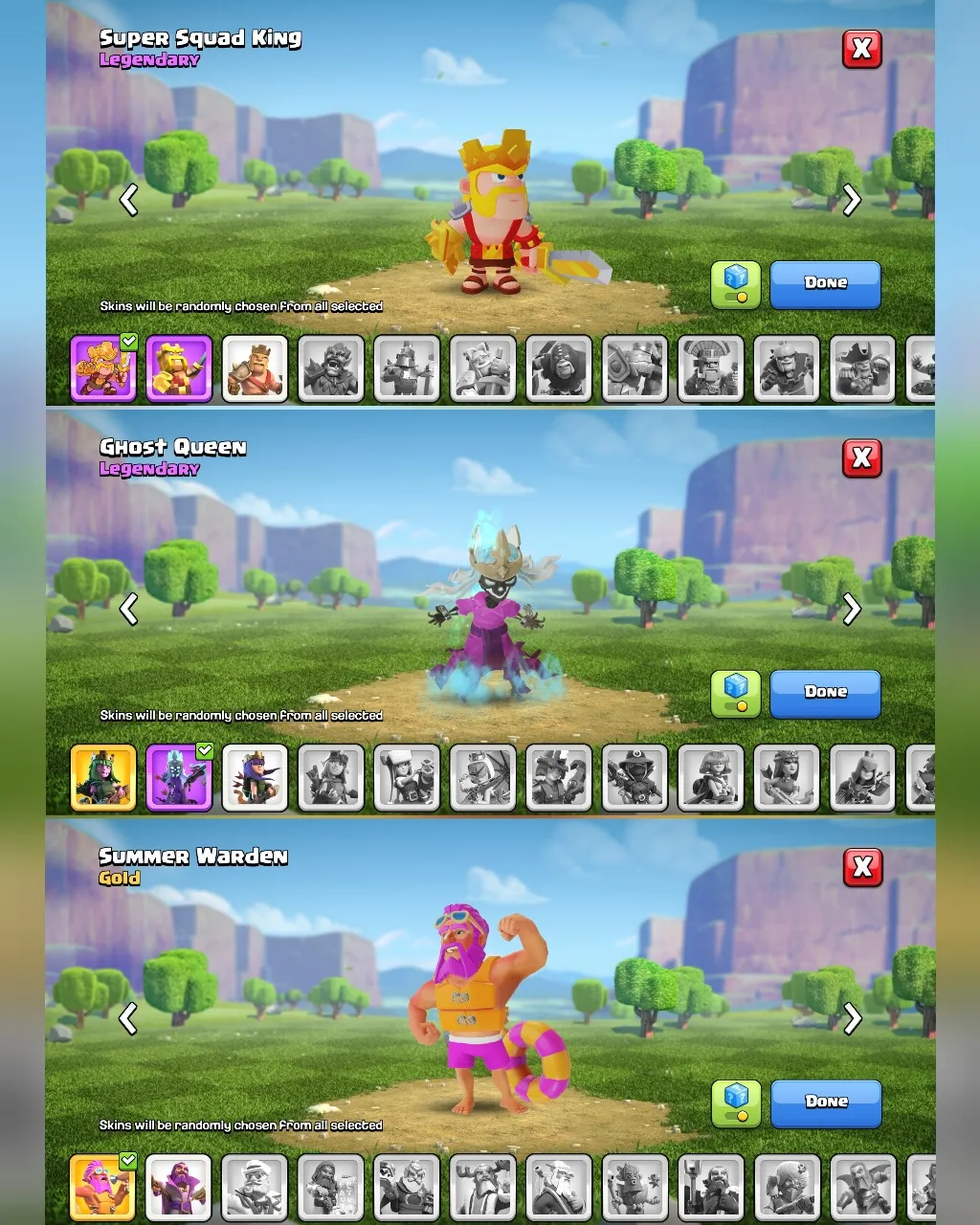 C045 TH12 - XP142 - 326 GEMS - CN 500 GEMS - BK50 SKIN2 SB1 - AQ59 SKIN2 - GW33 SKIN SUMMER WARDEN - BM20 - BC15