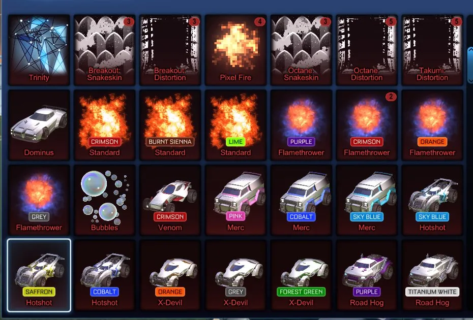 STOCK662 //Fennec, Dominus, Fire God, Dueling Dragons, 35+ Cars, 35+ Black Markets, Painted Merc (K)