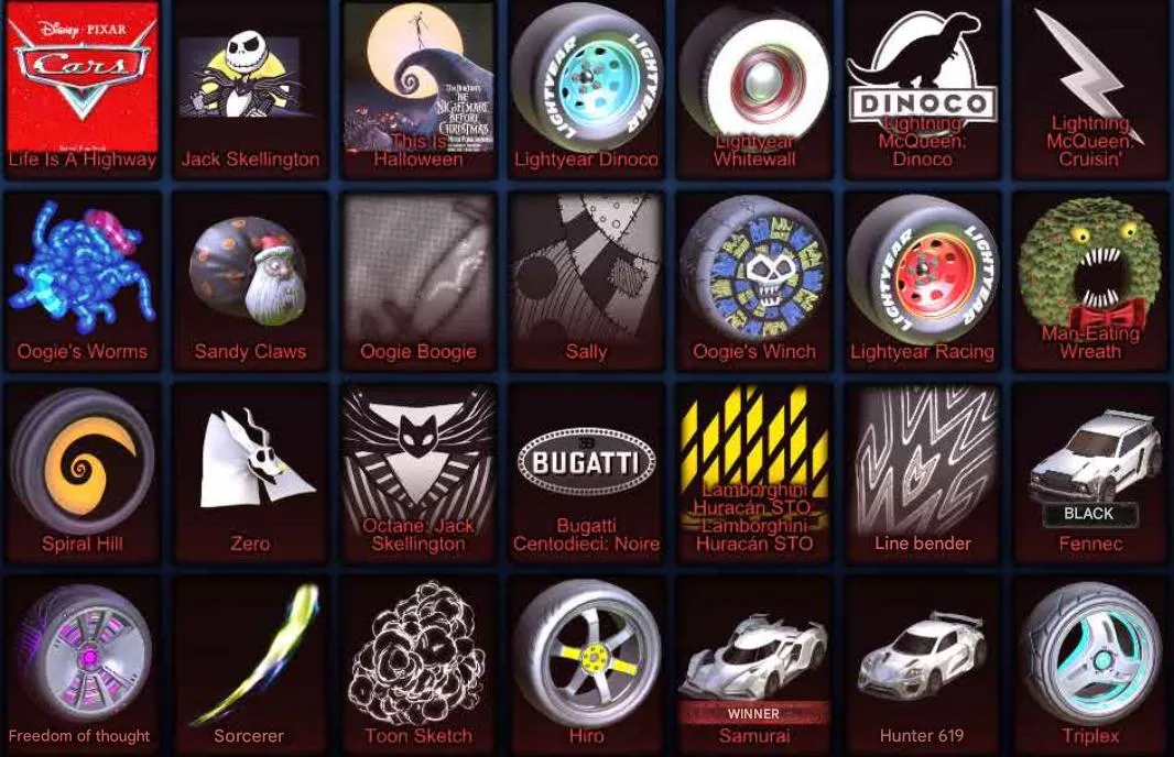 RL982 //Lamborghini, McLaren, Fennec, Lightning McQueen, Bugatti & Black Market Inventory (K)