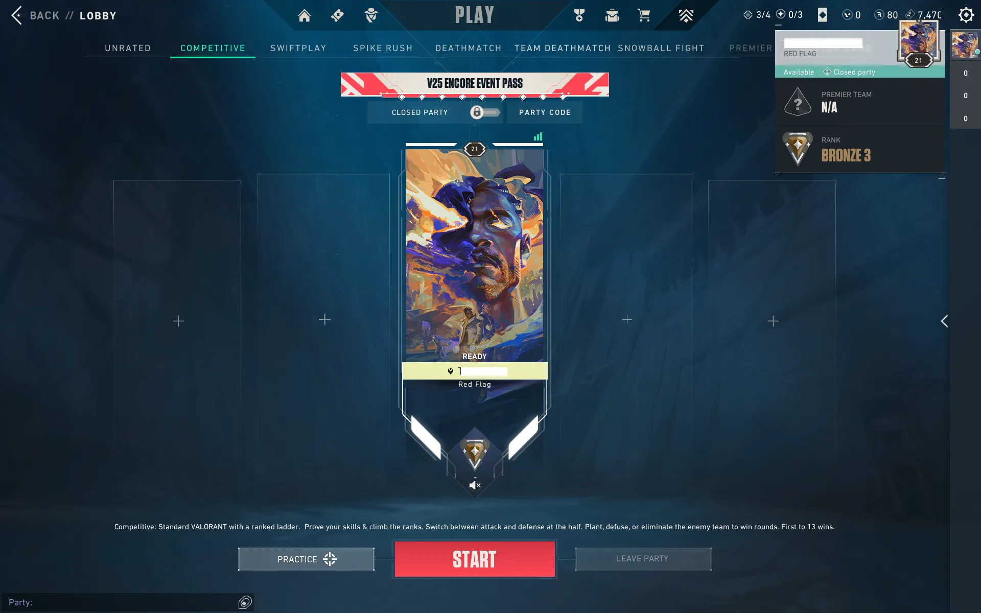 Valorant Account🏆 EU Region  🔥Bronze 3 ⭐️level 21🔑Unverified Email 🚀 Instant Delivery