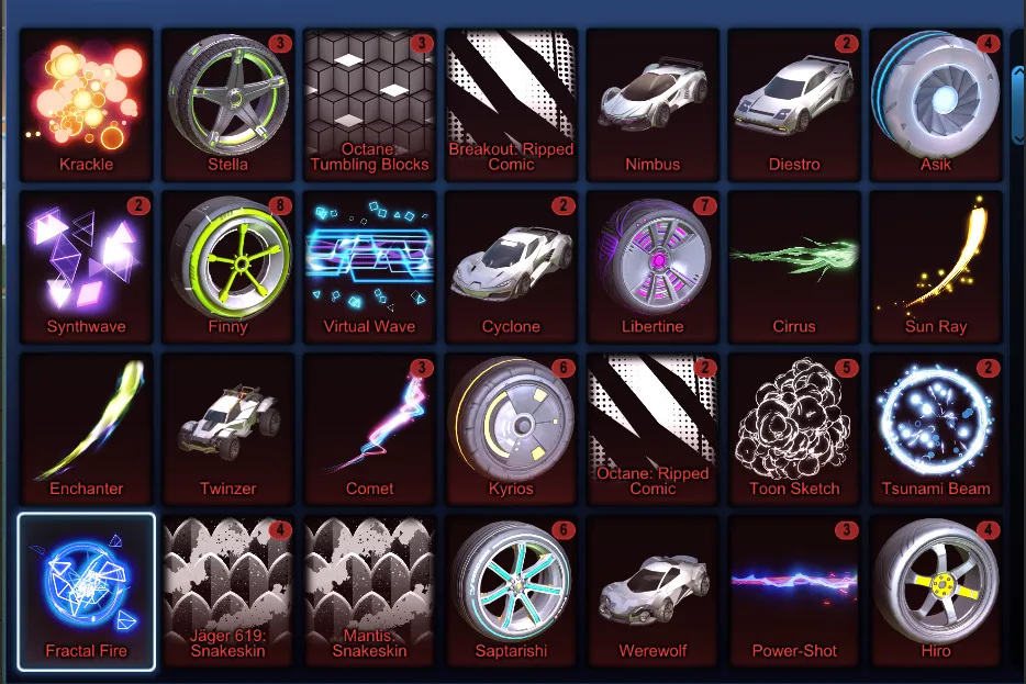 STOCK719 //Massive Wheel Collection with Draco, Zomba, Infinium, Kalos, Equalizer, Looper, Lobo and More (K)