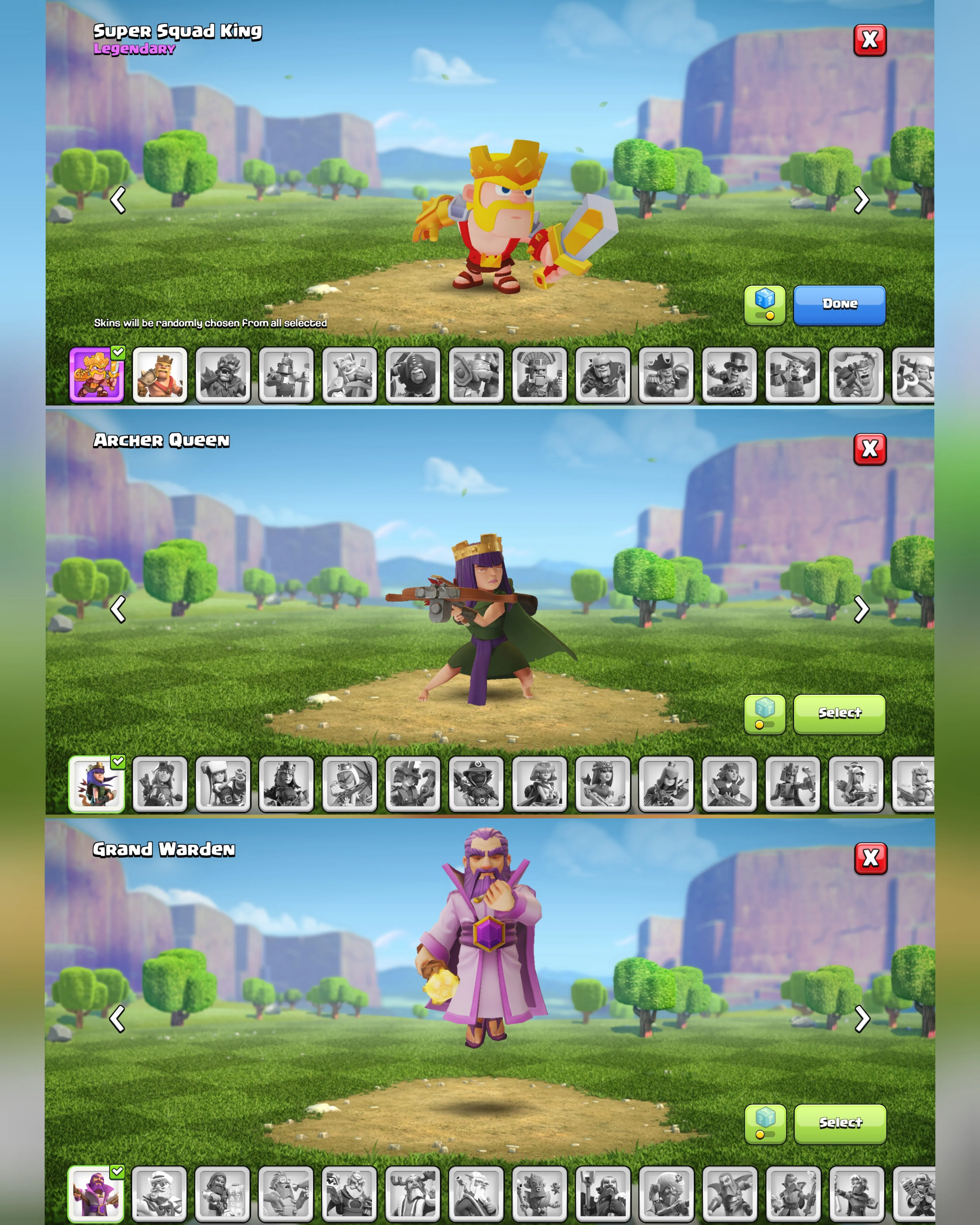 C035 TH12 - XP132 - 790 GEMS - CN 0 GEMS - BK54 SKIN SUPER SQUAD KING - AQ58 - GW26 - BM6
