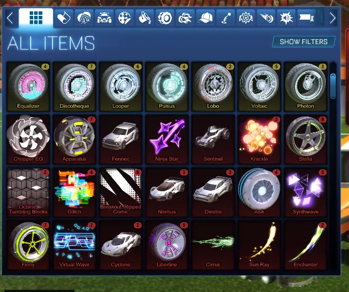 STOCK914 //Fennec Account with Aronnax GP Breakout Type-S Sky Blue Octane ZSR Proteus Road Hog and 30+ Cars 30+ Boost(K)