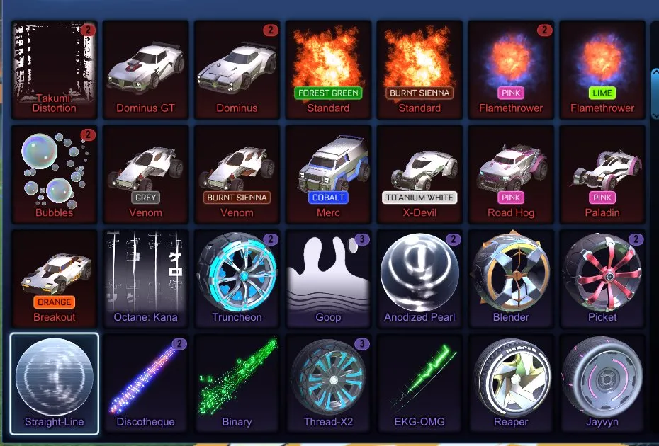 STOCK778 //Fennec, Dominus, Titanium White X-Devil, Painted Venom & Road Hog, 30+ Black Markets, 90+ Exotic (K)