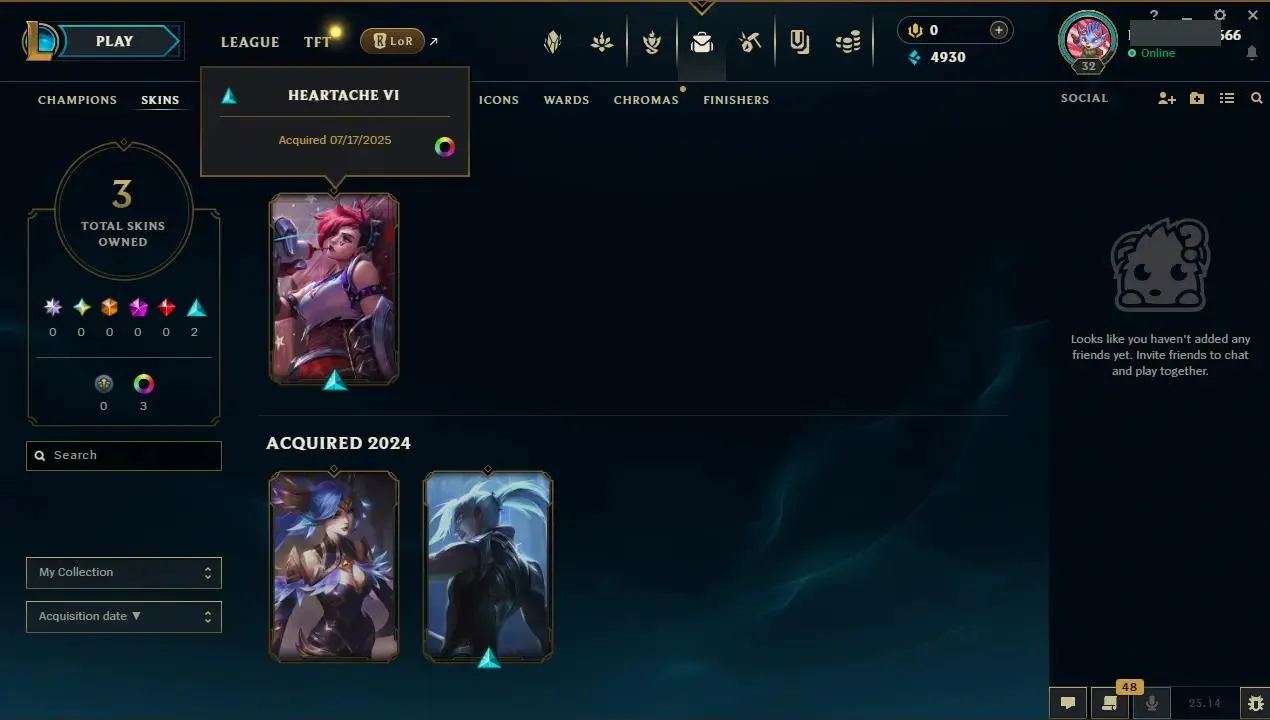 ✨ EUW ⭐ Handlevel ✨ ⚡ Platinum IV ⸱ Placements ⸱ Max LP Gains & MMR  🎨 Skins: 3 ♾️ Lifetime Ownership 📧 Full Email Access 👑 High Quality Riot Account #LWDST