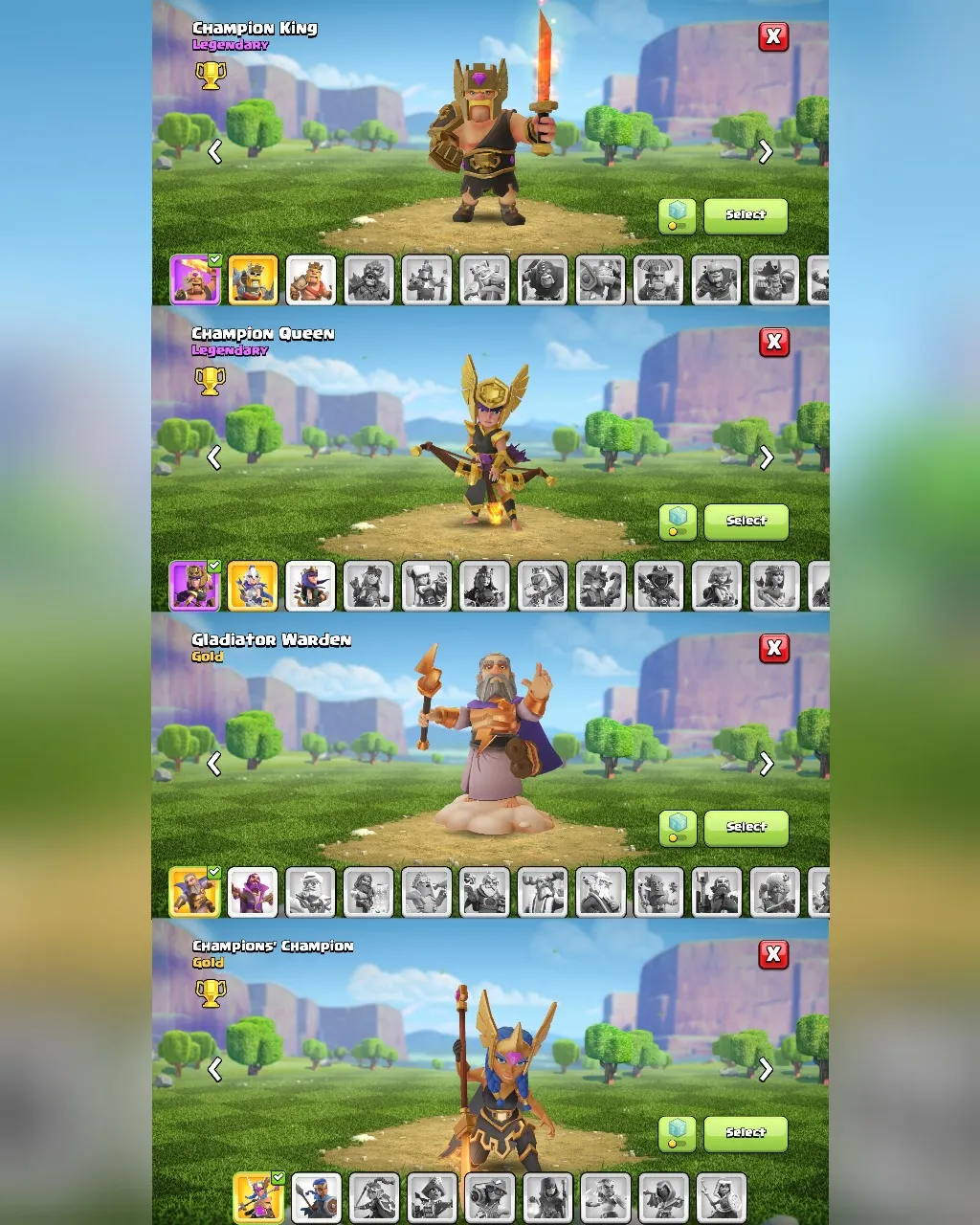 C003 TH13-XP177-2,540 GEMS-CN 2,500 GEMS-BK75 SKIN2 GG16-AQ75 SKIN2 FA14-GW50 SKIN GLADIATOR WARDEN FB6