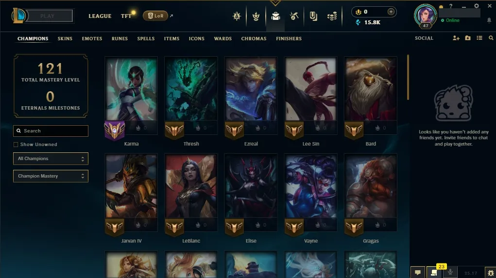 🇪🇺 EUW ✅💎Diamond IV ⸱ 59% wr 👑Champions: 52 🔵15K BE 🤩 Skins:10 ⚡ LV: 47 ♾️ Lifetime Ownership 📧 Full Email Access 👑 High Quality Riot Account #0512