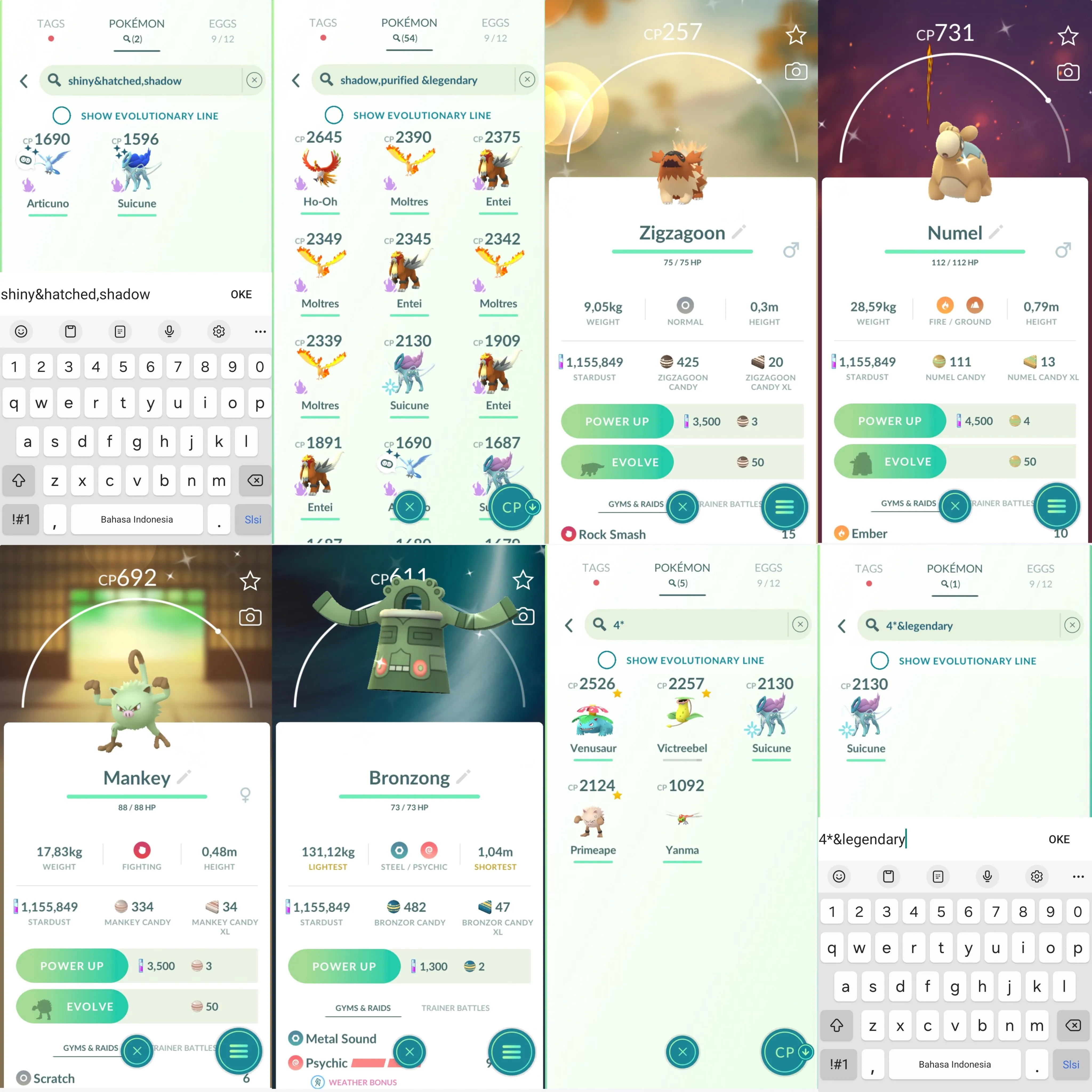 1055 LV40 Suicune100 Venusaur100 Shiny: zorua, mawile, delcatty, numel, zigzagoon, shadow suicune, shadow articuno