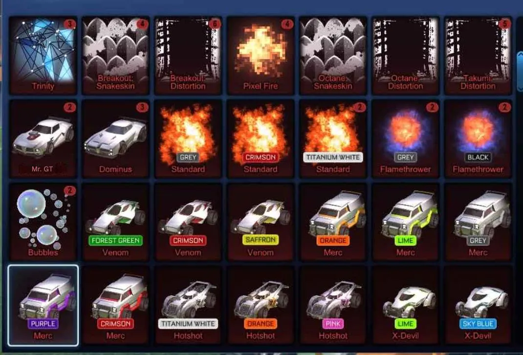 STOCK829 //Fennec, TW Standard Boost, 36 Black Markets, Painted Merc & Venom Set, Many Imports & Exotics (K)