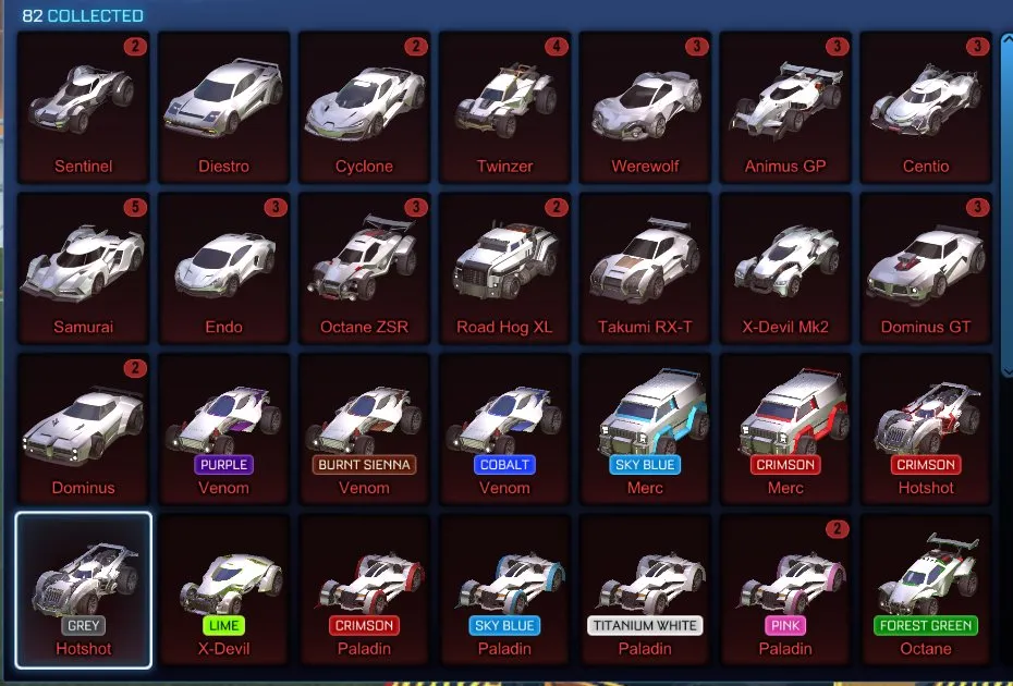 STOCK644 //ACC with Dominus, Scarab, Anodized Pearl, 35+ Black Markets, Painted Octane/Paladin/Breakout, Many Decals (K)