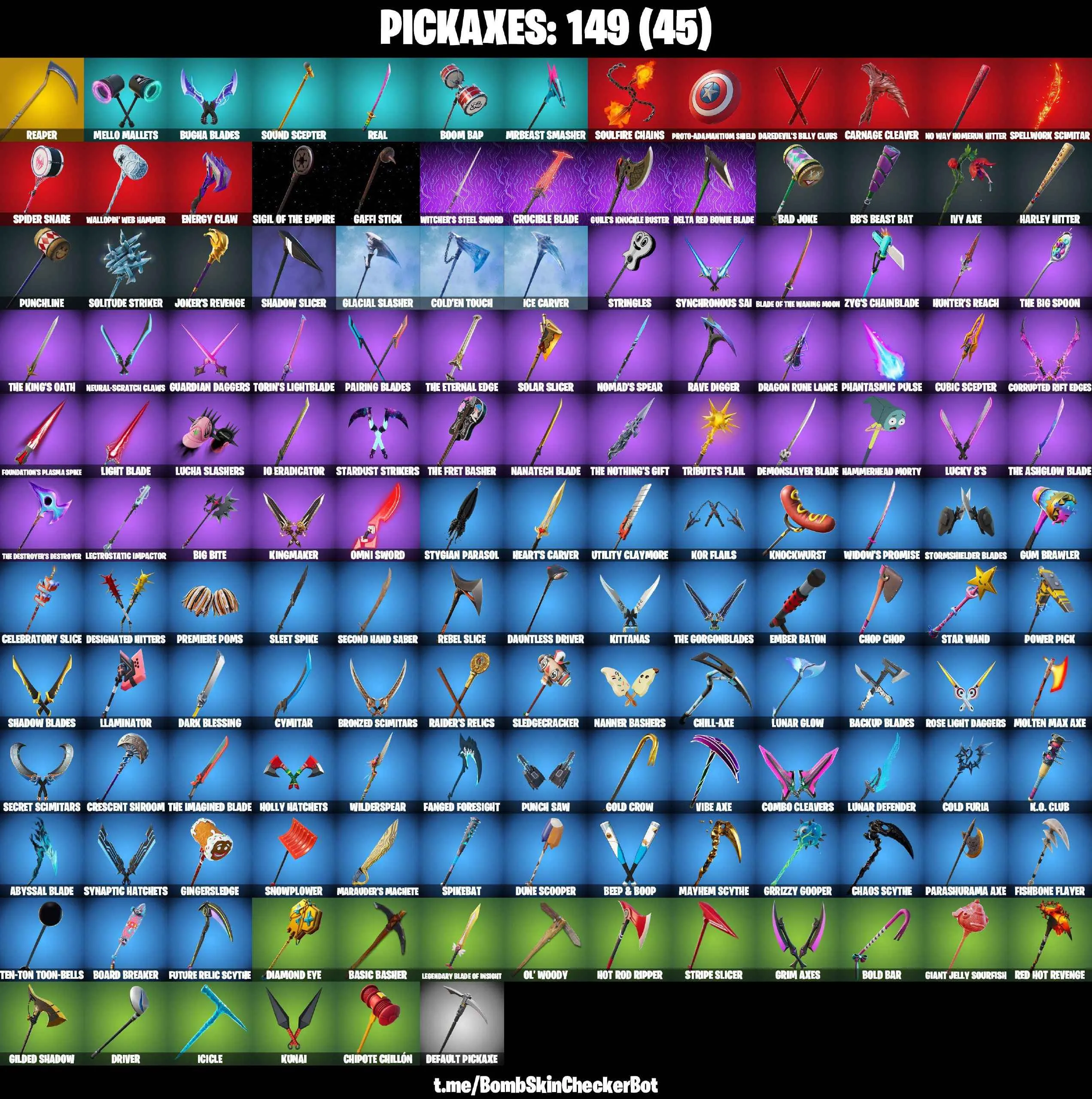 ❤️177 SKINS❤️PAUL ATREIDES❤️SKULL TROOPER❤️GHOUL TROOPER❤️SPIDER-GWEN STACY❤️GHSOT RIDER❤️SPIDER-MAN(NO WAY HOME)❤️MJ❤️SPIDER-MAN❤️BOBA FETT❤️IMPERIAL STORMTROOPER❤️DARTH VADER❤️POISON IVY❤️BRIANIAC❤️TOY TROOPER❤️PLASTIC PATROLLER❤️NATHAN DRAKE❤️SCOUNDREL❤️