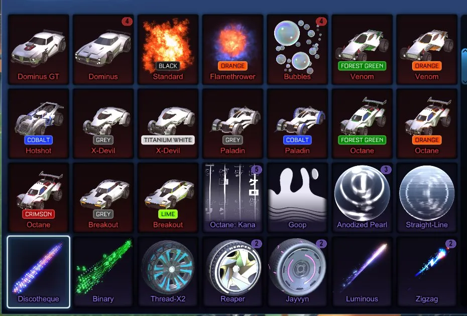 STOCK751 //Black Standard Boost, Fennec, Titanium White X-Devil, 25+ Black Market Decals, 60+ Painted Cars (K)